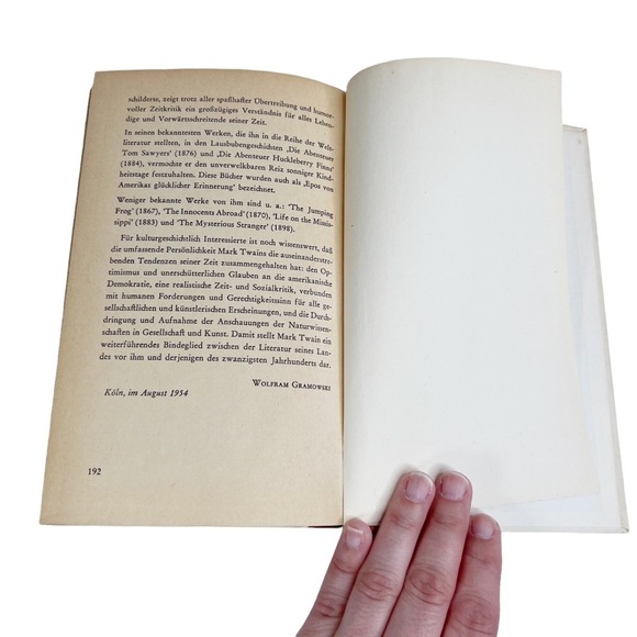 Vintage 1950s Huckleberry Finn Hardcover Book in GERMAN - Picture 7 of 9